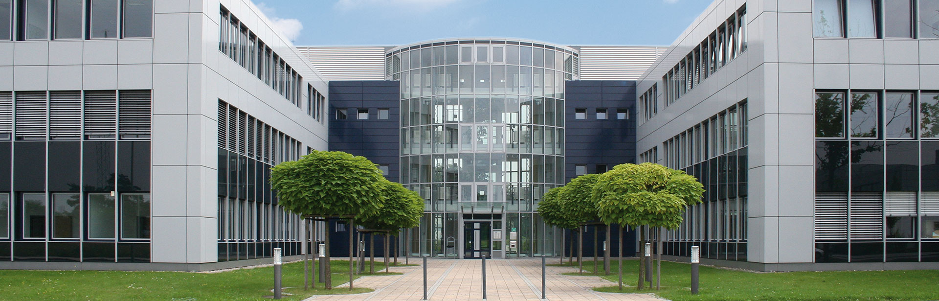 Exterior facade of the new office building in Leverkusen
