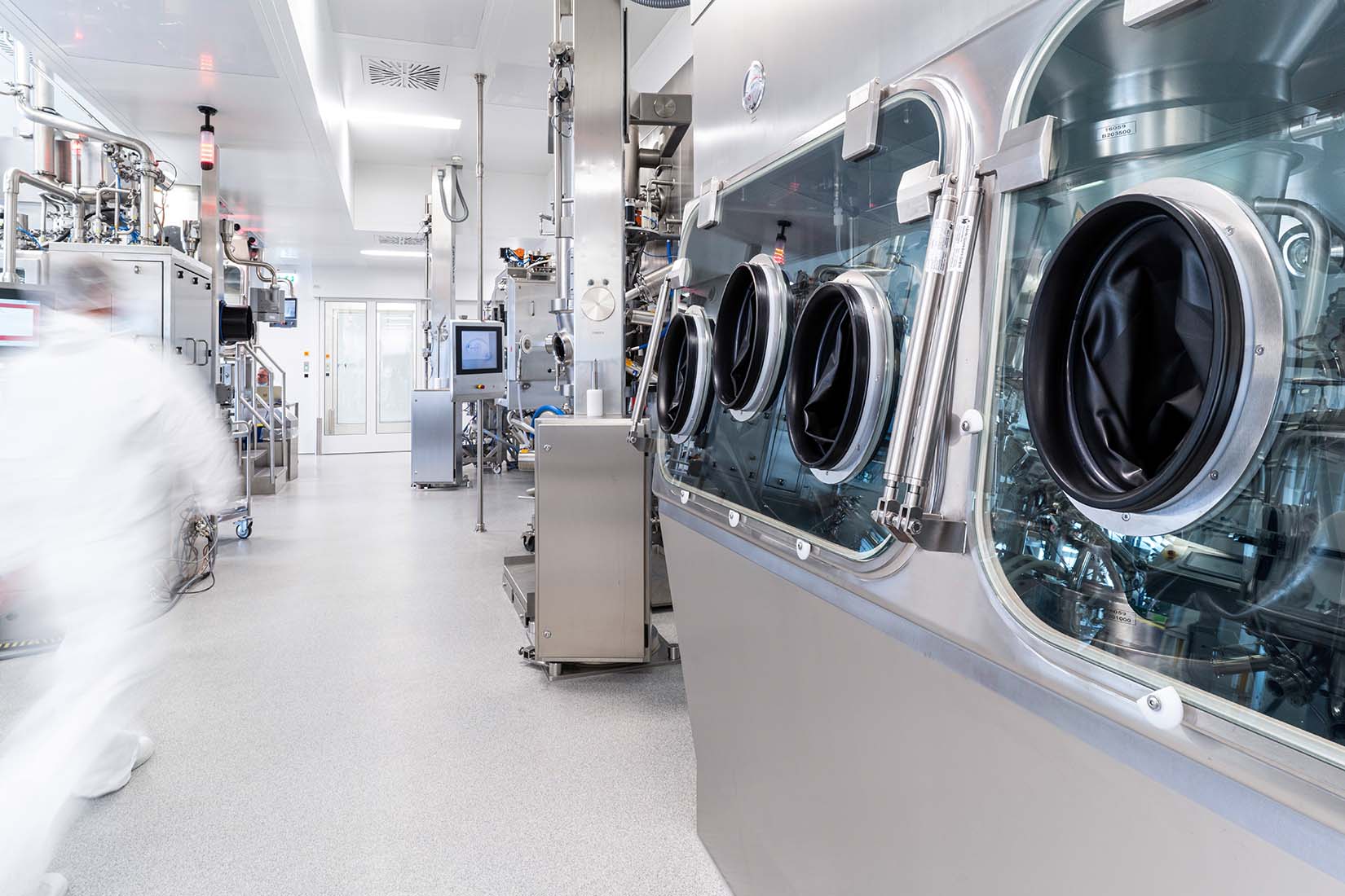 Machines in a cleanroom
