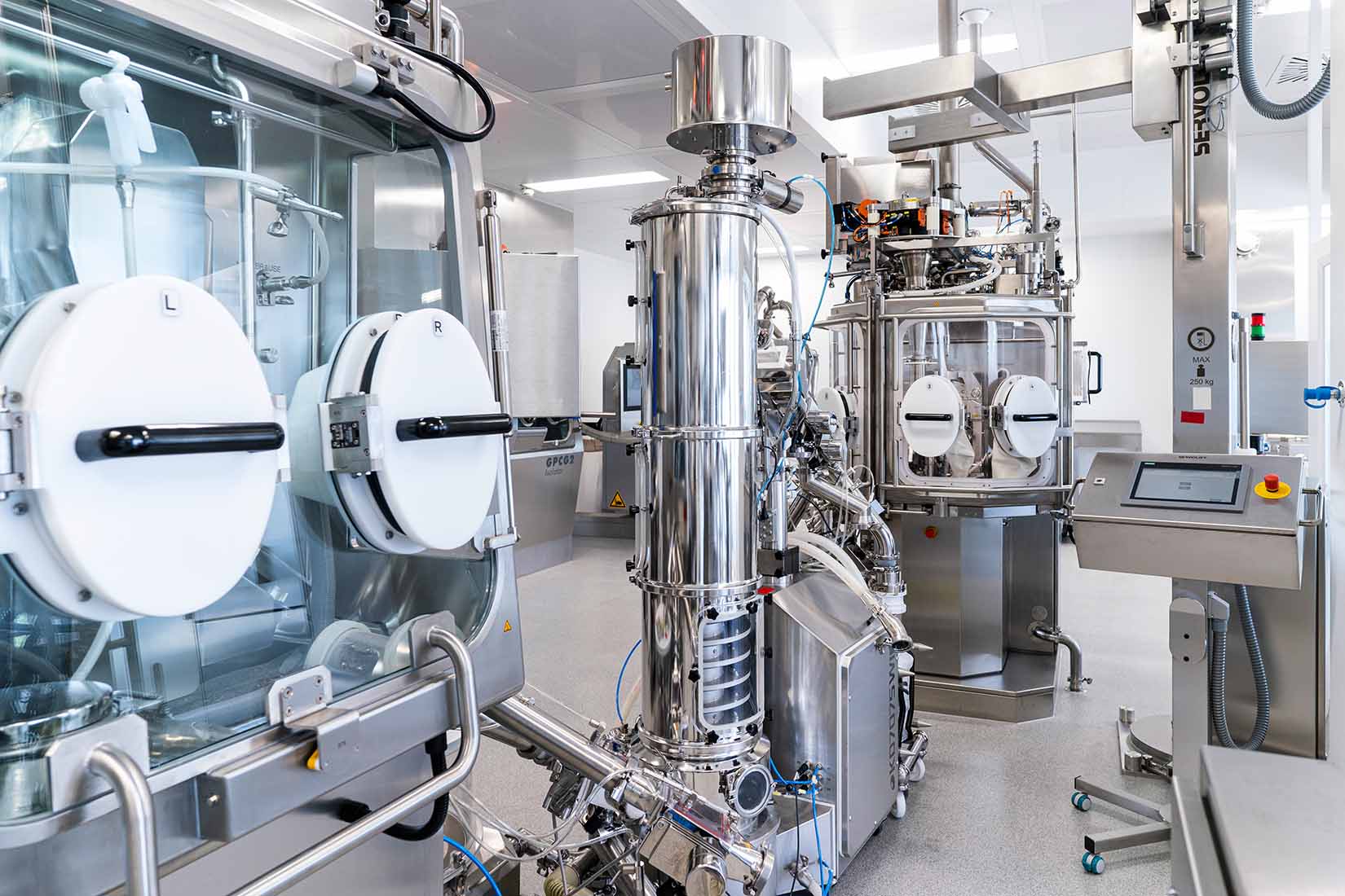 Machines in a cleanroom