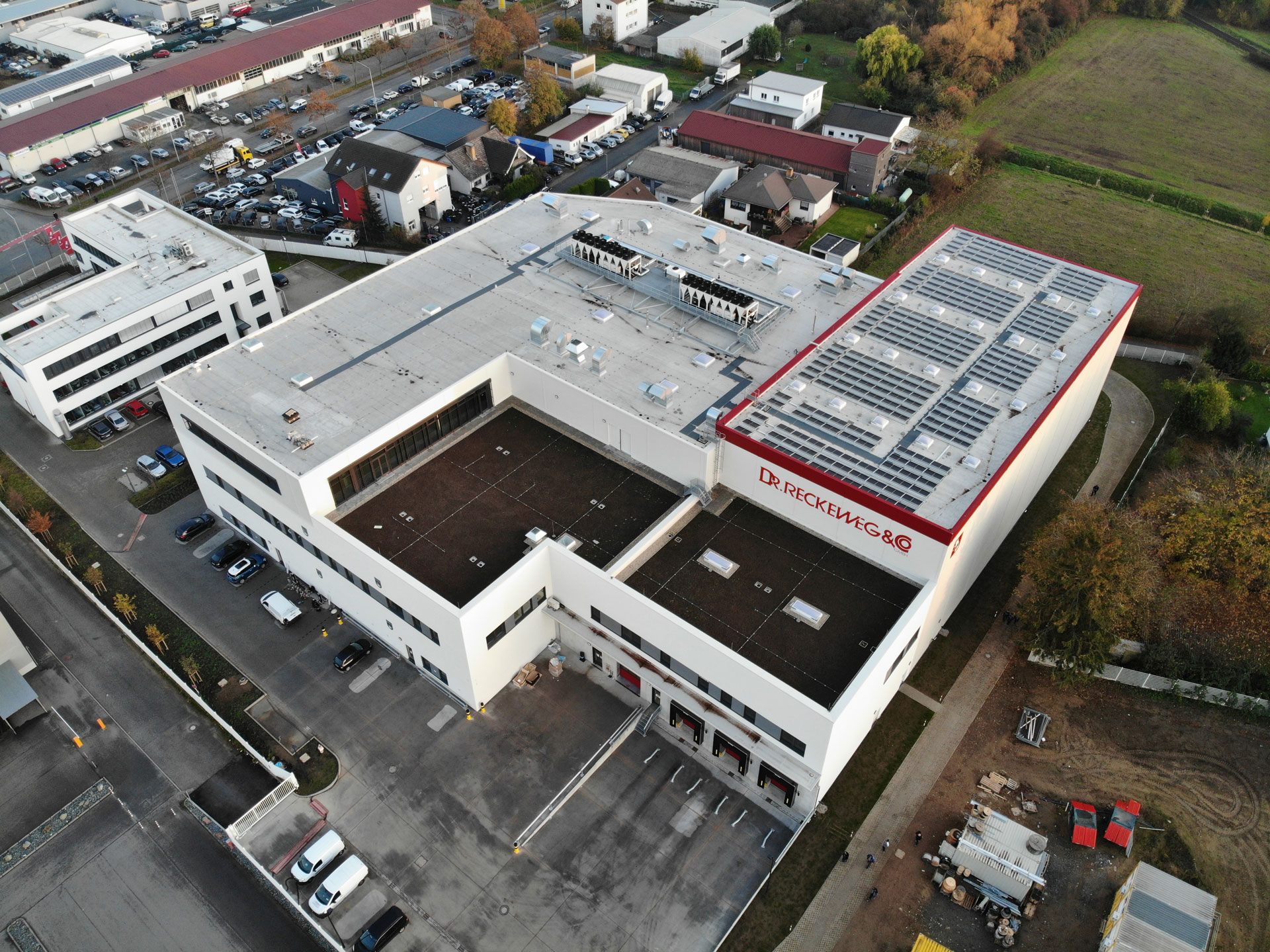 Bird's eye view of Dr. Reckeweg's production site