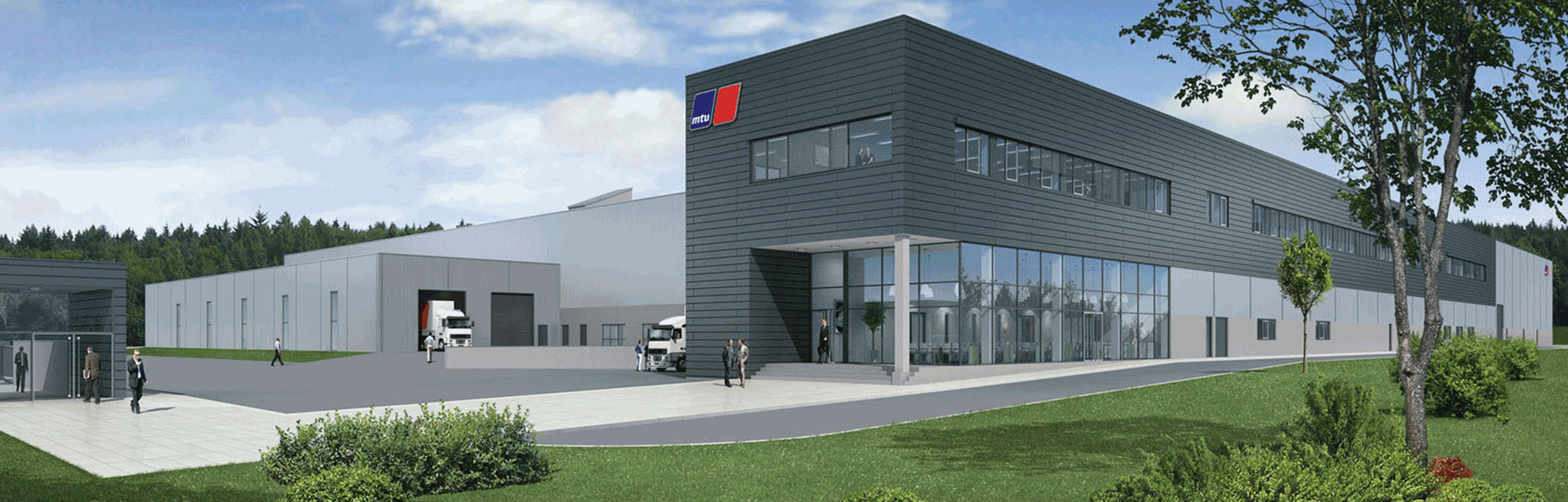 Animation of the new logistics center for Rolls Royce spare parts